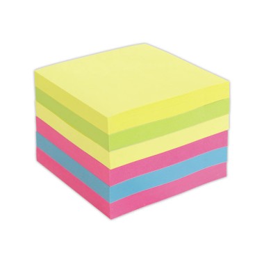 Notes repositionnables FIDUCIAL Z, Notes 76x76 mm, coloris assortis  x6 - Fiducial