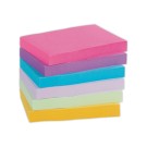 Blocs notes repositionnables Fiducial 76x51 couleurs vives assorties  x6 - Fiducial