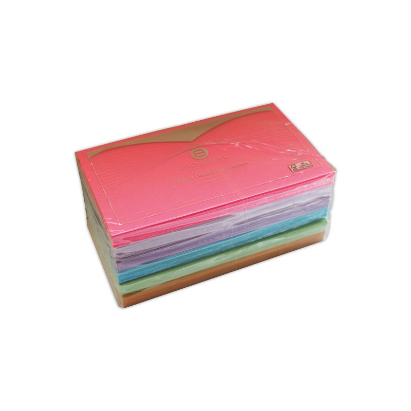 Blocs notes repositionnables Fiducial 76x127 coloris assortis  x6 - Fiducial