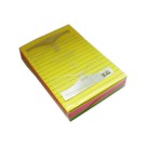 Blocs notes repositionn. super adhésifFIDUCIAL 10,1x15cm ligné néon  x3 - Fiducial