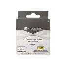 Ruban K7 pour titreuse DYMO S0721620 12mmx4 m jaune impression noire  - Fiducial