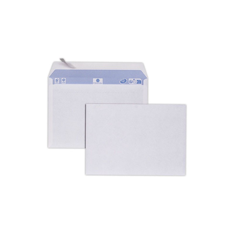 enveloppes blanches 162x229 80 g siliconée  x500 - Fiducial