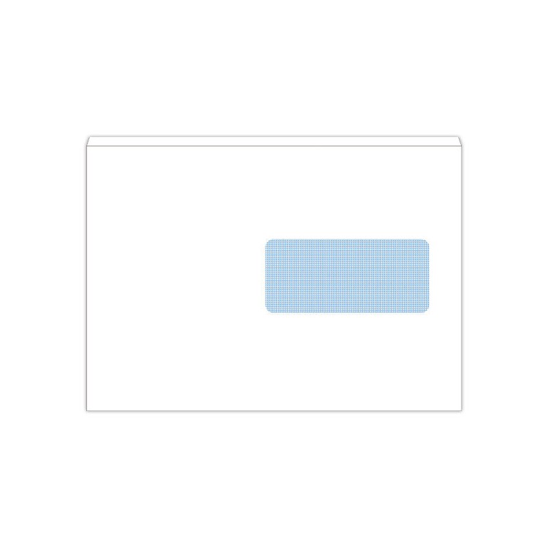 enveloppes blanches 162x229 fen 45x100 80gr autocollantes Fiducial  x500 - Fiducial