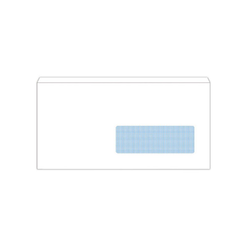 enveloppes blanches 110x220 fen 35x100 80gr autocollante Fiducial  x500 - Fiducial