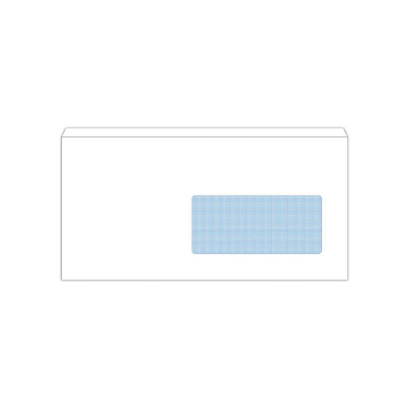 enveloppes blanches 110x220 fen 45x100 80gr autocollantes Fiducial  x500 - Fiducial