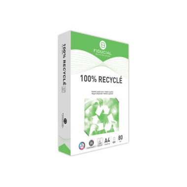 2500 feuilles de papier blanc A4 100% recyclé FIDUCIAL  - Fiducial