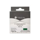 Ruban Letratag 12mmx4 m impression noire sur vert comp DYMO S0721640  - Fiducial