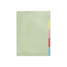 Jeu d'intercalaires carte 2,5/10e format A4 - 5 touches  - Fiducial