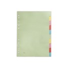 Jeu d'intercalaires carte 2,5/10e format A4 - 10 touches  - Fiducial