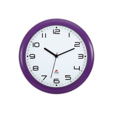 Horloge murale à quartz - prune  - Fiducial