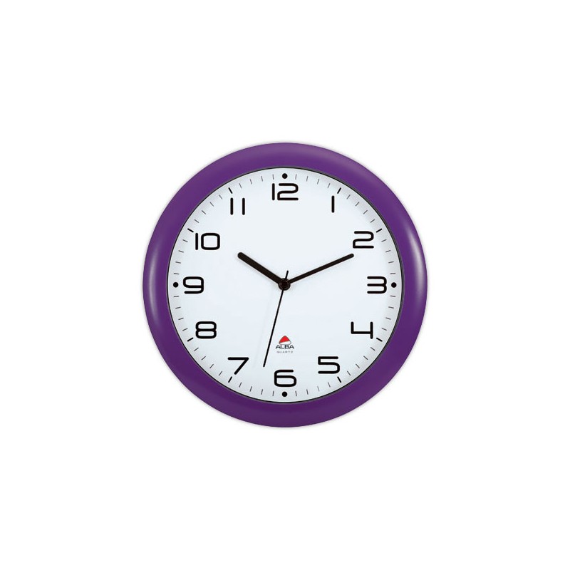 Horloge murale à quartz - prune  - Fiducial