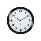 Horloge murale silencieuse noire 38 cm  - Fiducial