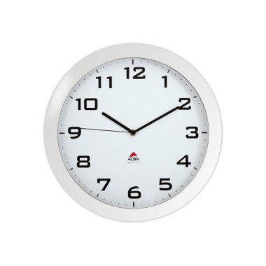 Horloge Quartz 38 CM silencieuse blanc  - Fiducial