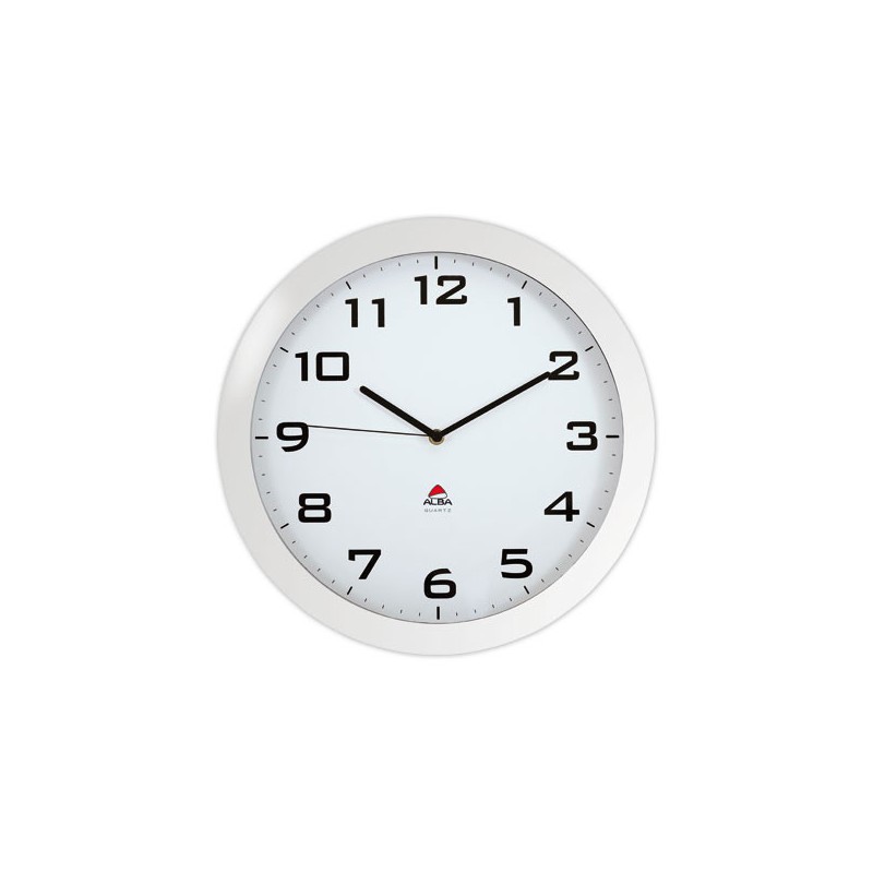 Horloge Quartz 38 CM silencieuse blanc  - Fiducial