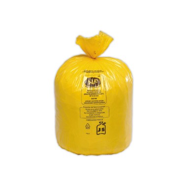 Sacs à déchets 50L NF jaune  x25 - Fiducial