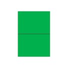 Planches d'étiquettes L210xH148,5 mm 200 étiq/ boîte, vert vif  x100 - Fiducial