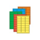 Planches d'étiquettes L63,5xH38,1 mm 2100 étiq/ boîte, vert vif  x100 - Fiducial