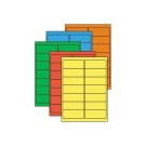 Planches d'étiquettes L99xH38,1 mm 1400 étiq/ boîte, vert vif  x100 - Fiducial