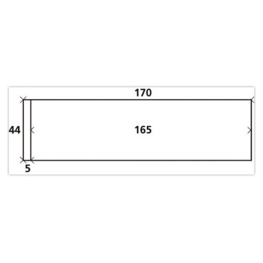 Étiquettes d'affranchissement 1 étiquette par planche 170x44 mm  x1000 - Fiducial