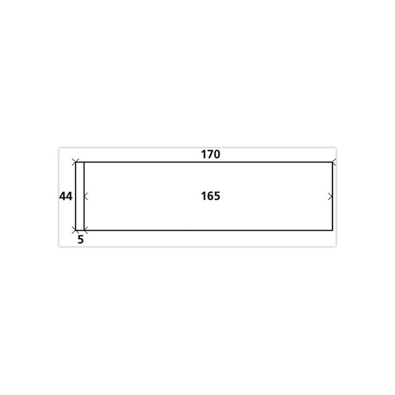 Étiquettes d'affranchissement 1 étiquette par planche 170x44 mm  x1000 - Fiducial