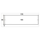 Étiquettes d'affranchissement 1 étiquette par planche 170x44 mm  x1000 - Fiducial
