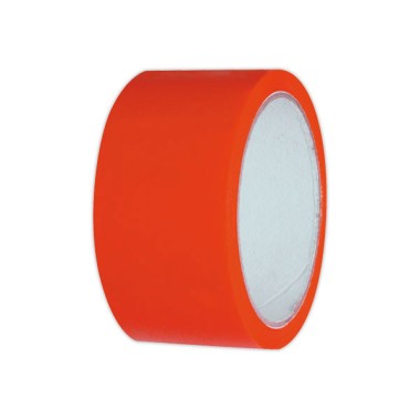 Rouleau d'adhésif rouge en polypropylène - 66 m x 50 mm  - Fiducial