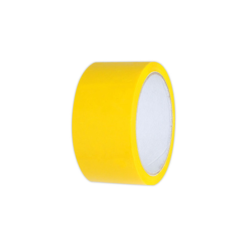 Rouleau d'adhésif jaune en polypropylène - 66 m x 50 mm  - Fiducial