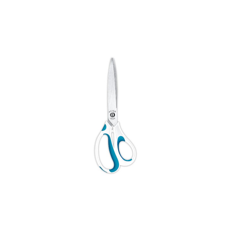Paire de ciseaux à bouts pointus - anneaux plast. asymétriques 17 cm  - Fiducial
