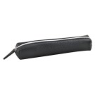Trousse ronde simili cuir 20X3 cm noir  - Fiducial