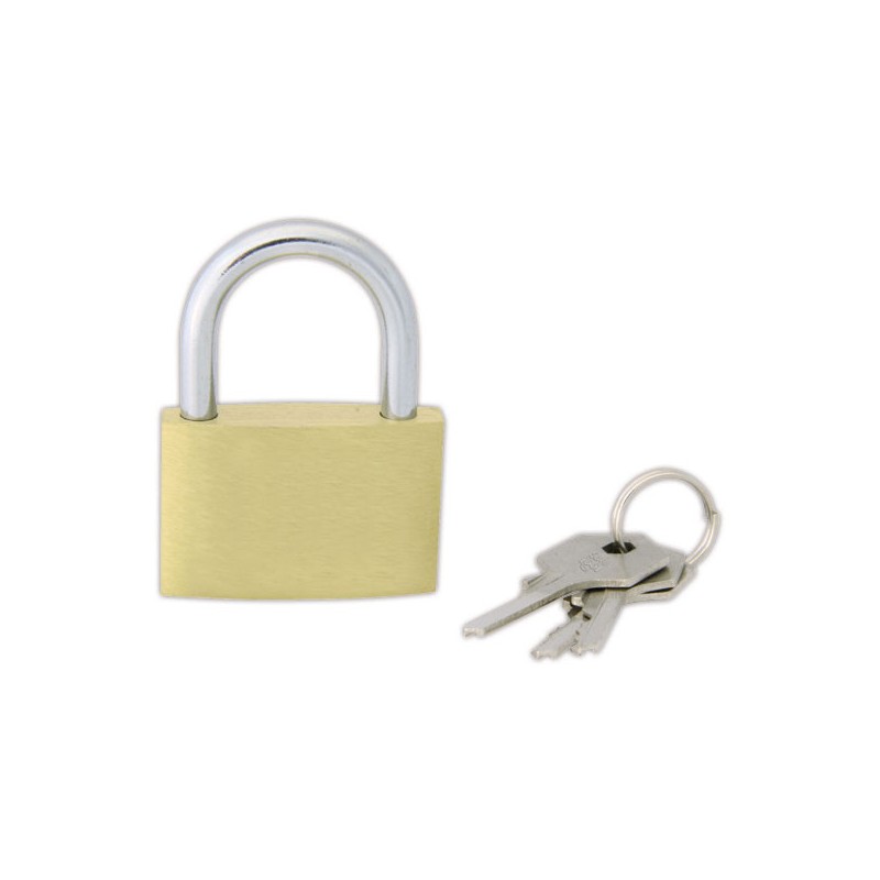 Cadenas laiton largeur 30 mm avec 3 clés  - Fiducial