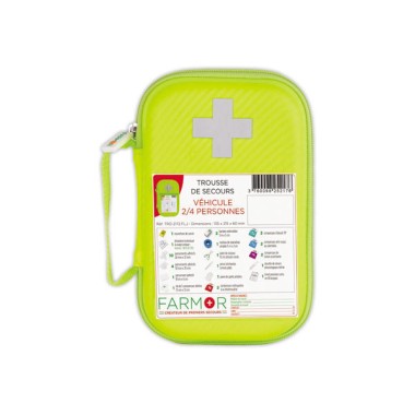 Trousse de secours véhicule pour 2 à 4personnes  - Fiducial