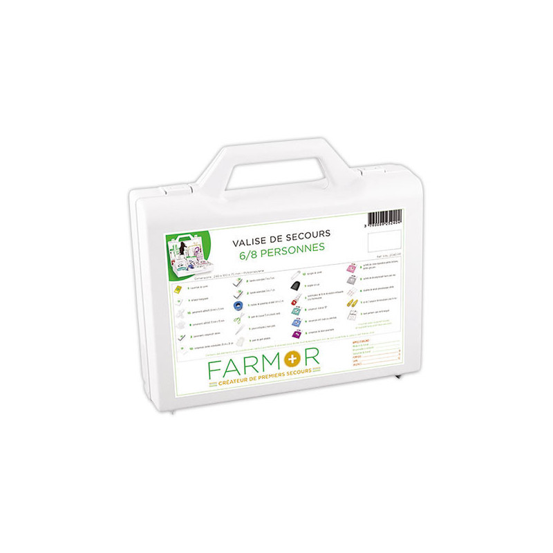 Valise de secours "Multirisques" 6/8 personnes FARMOR  - Fiducial