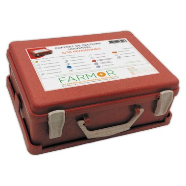 Coffret de secours "Universel" 5/10 personnes - Farmor  - Fiducial
