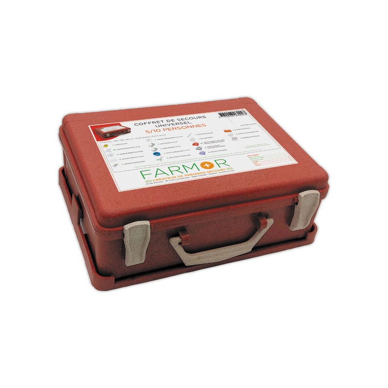 Coffret de secours "Universel" 5/10 personnes - Farmor  - Fiducial