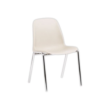 Chaise Charlotte beige pastel  - Fiducial