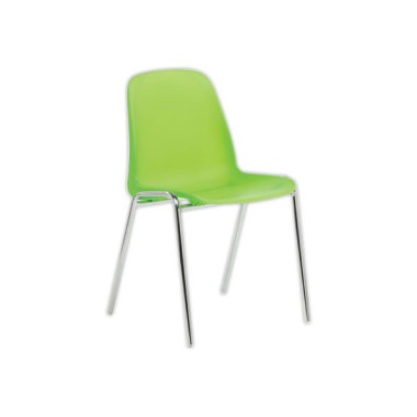 Chaise Charlotte translucide vert  - Fiducial