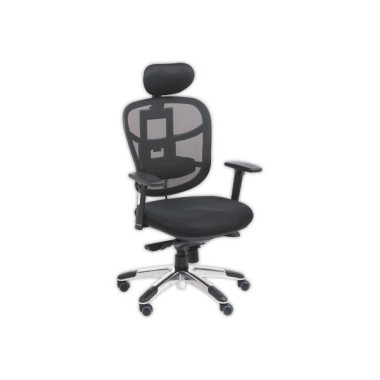 Siège STAR SEAT synchrone noir avec têtière  - Fiducial