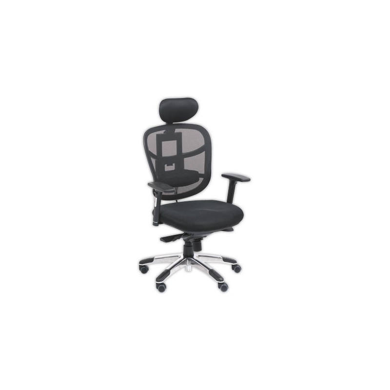 Siège STAR SEAT synchrone noir avec têtière  - Fiducial