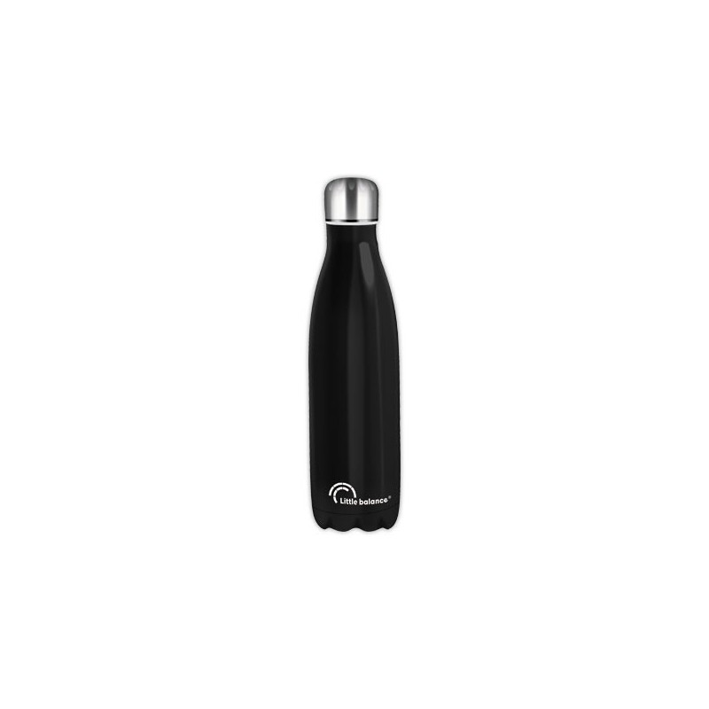 Bouteille isotherme inox 50 cl, coloris noir  - Fiducial