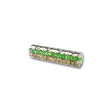 Coques plastique pour pièces de 50 centimes  x250 - Fiducial