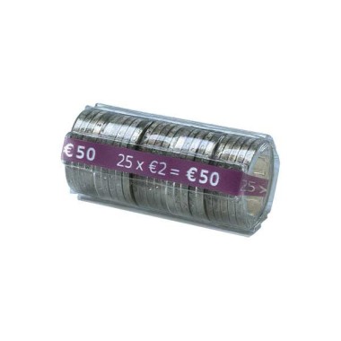 Coques plastique pour pièces de 2 euros  x250 - Fiducial