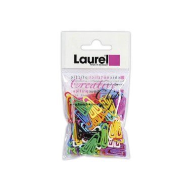 Trombones plastique opaque 25 mm coloris assortis  x100 - Fiducial
