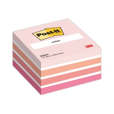 Cube Post-it® Light Plaisir 76x76mm - 450 feuilles  - Fiducial