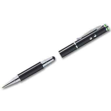 Pointeur Stylet Stylo et lampe 4 en 1 Esselte noir  - Fiducial