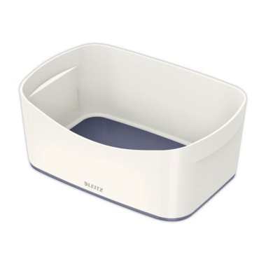 Boîte de rangement mybox petit blanc/gris  - Fiducial