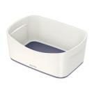Boîte de rangement mybox petit blanc/gris  - Fiducial
