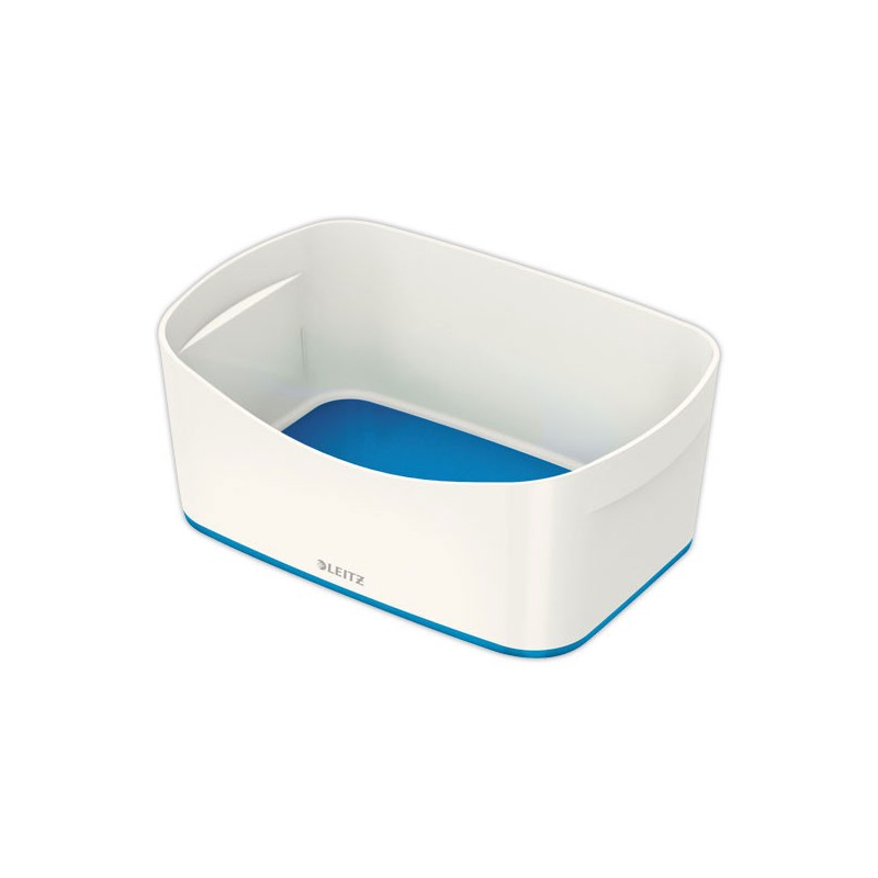 Boîte de rangement mybox petit blanc/bleu  - Fiducial