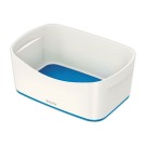 Boîte de rangement mybox petit blanc/bleu  - Fiducial