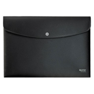 Pochette pression Leitz PP recyclé A4 noir  - Fiducial