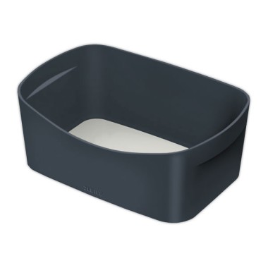 La boîte de rangement Cosy gris blanc sans couvercle  - Fiducial